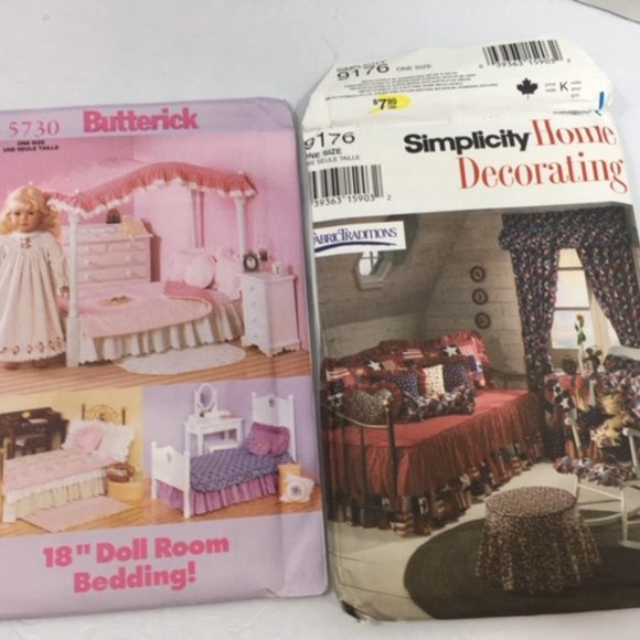 SEWING Craft Patterns 3: Home Decorating/Pillows/Stockings/Wall Dec/Doll Bedding - Picture 6 of 6